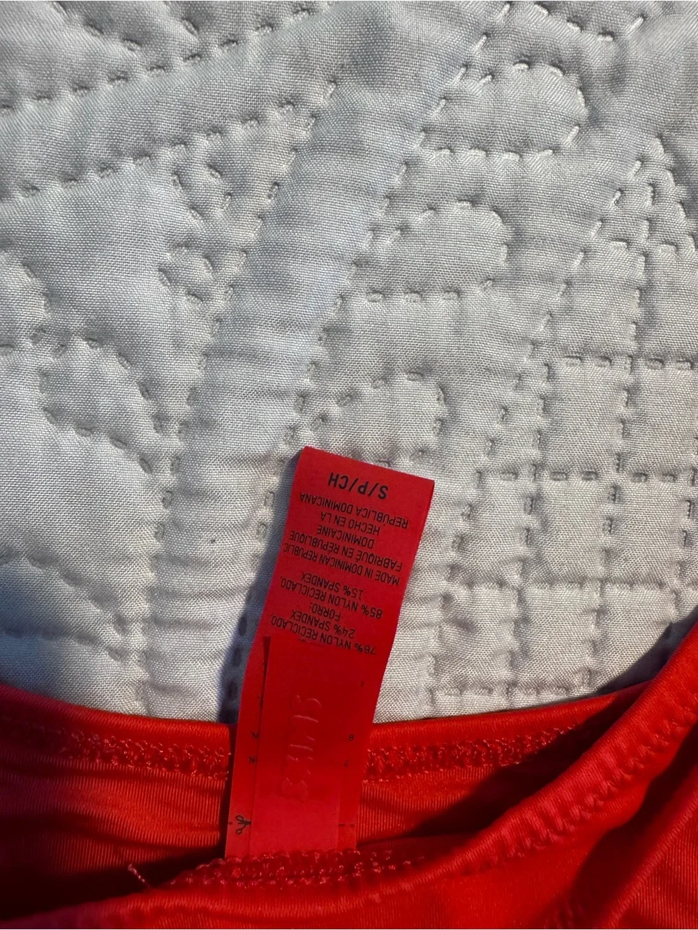 SKIMS Red High-Cut Bikini Bottom